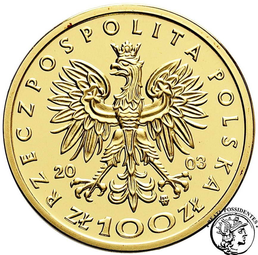 Polska III RP 100 złotych 2003 Władysław III Warneńczyk st.L